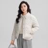 Real winter new product small cotton-padded clothes lapel temperament light and thin short thin down cotton-padded clothes