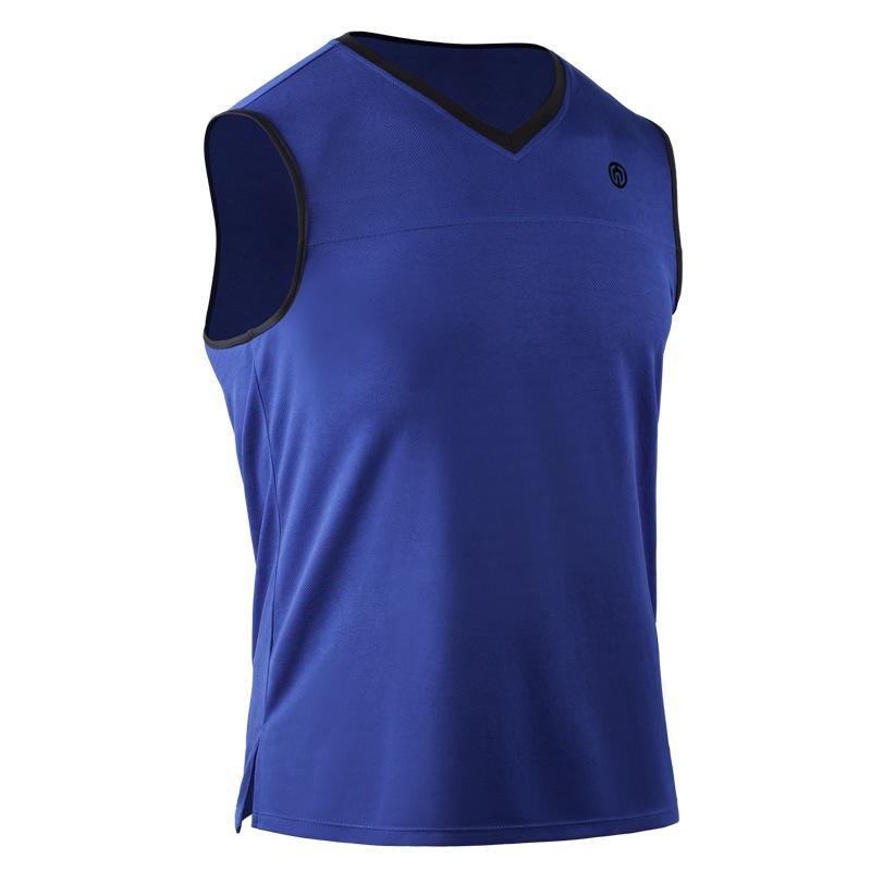 Men's Sports Vest Shirts Bodybuilding Tank Tops Training Gym Tee Sleeveless V-neck Jacket
