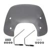 Motorcycle Windshield Anti Impact Acrylic Wind Deflector Screen with Mounting Hardware Replacement