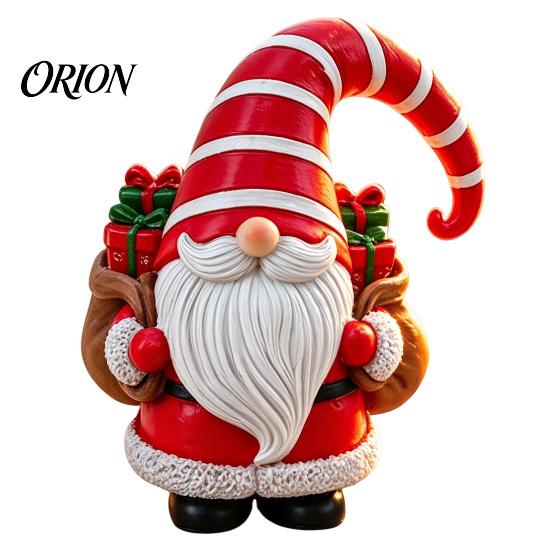Indoor Christmas Party Supplies Gnome Figurine, Resin Swedish Tomte Statue with Xmas Tree/Gift Bag, Gnomes for Home Decor Collectible Holiday