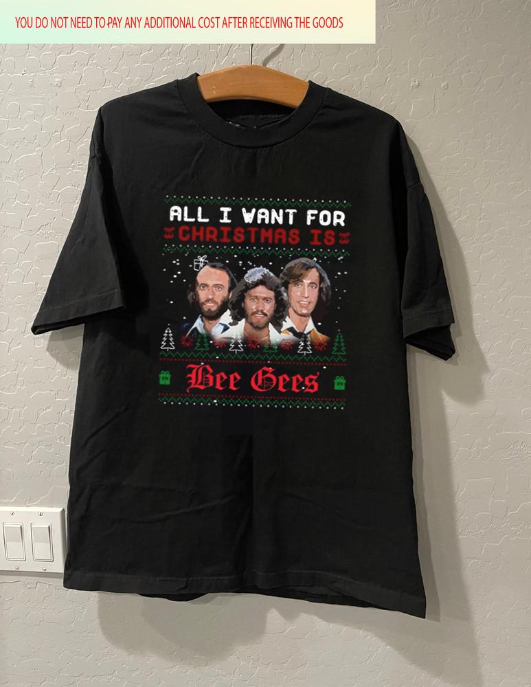 

Hot New Christmas Holiday Bee Gees Shirt Gift Xmas Black S5XL BB580 Unisex T-Shirt XXXL