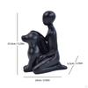Man And Dog Statue Memorial Resin Figurine Emotional Family Sculpture Heartfelt Home Decoration