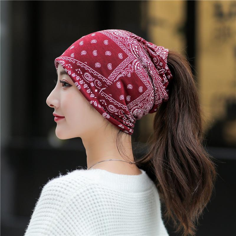 Cokk Hat Women Beanie Bonnet Cotton Thin Hats For Women Sunscreen Turban Hat Female Baggy Cap Headgear Gorro Headband Casual