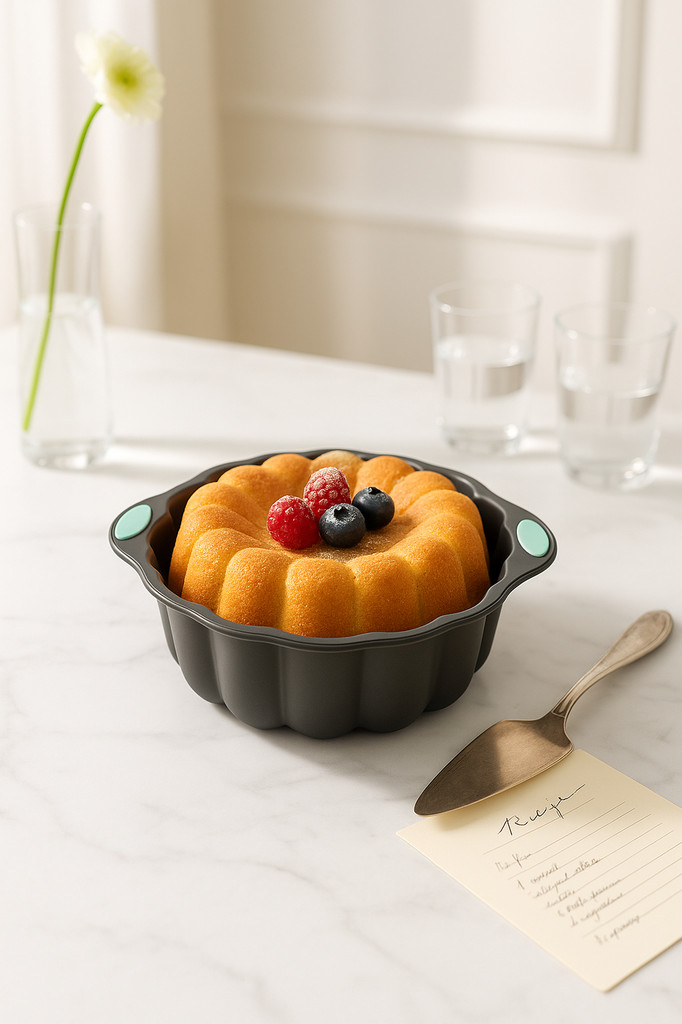 Silikon-Kuchenform, antihaftbeschichtet, rund, Charlotte-Kuchenform, für Käsekuchen, Schokolade