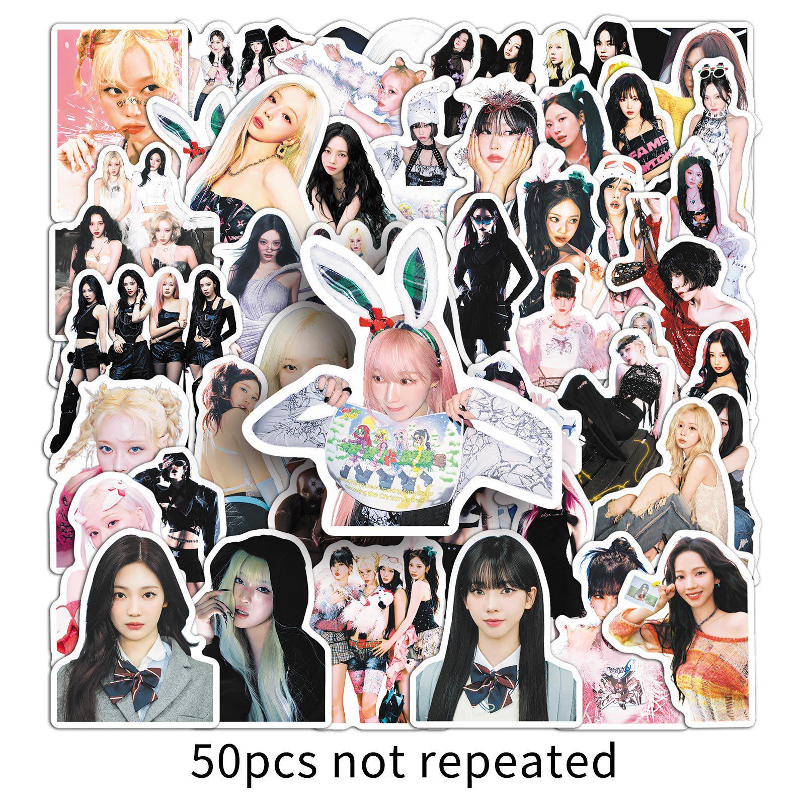 AESPA Graffiti Stickers: 50-Count Korean Idol Decor for Phones & Laptops
