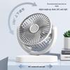 Dual-Head USB Rechargeable Desktop & Floor Fan with 360° Rotation for Outdoors and Camping