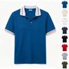 Damenmode Lässig Knopf Kurzarm Einfarbige Poloshirt mit doppelten Seitenschlitzen Klassische Passform Leicht Atmungsaktiv