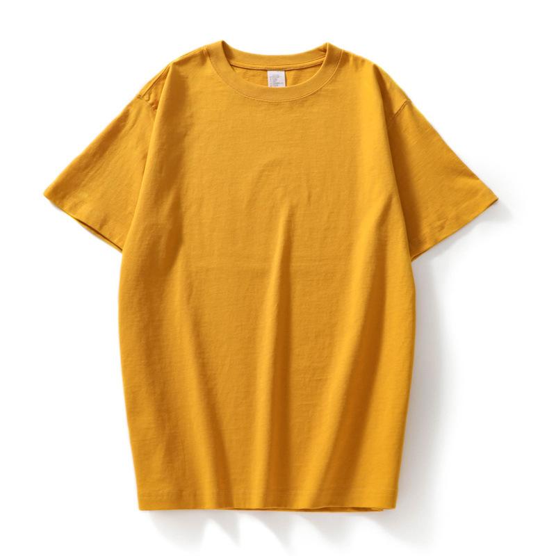 T-shirt da donna estiva in cotone traspirante T-shirt a maniche corte da coppia con collo rotondo allentato