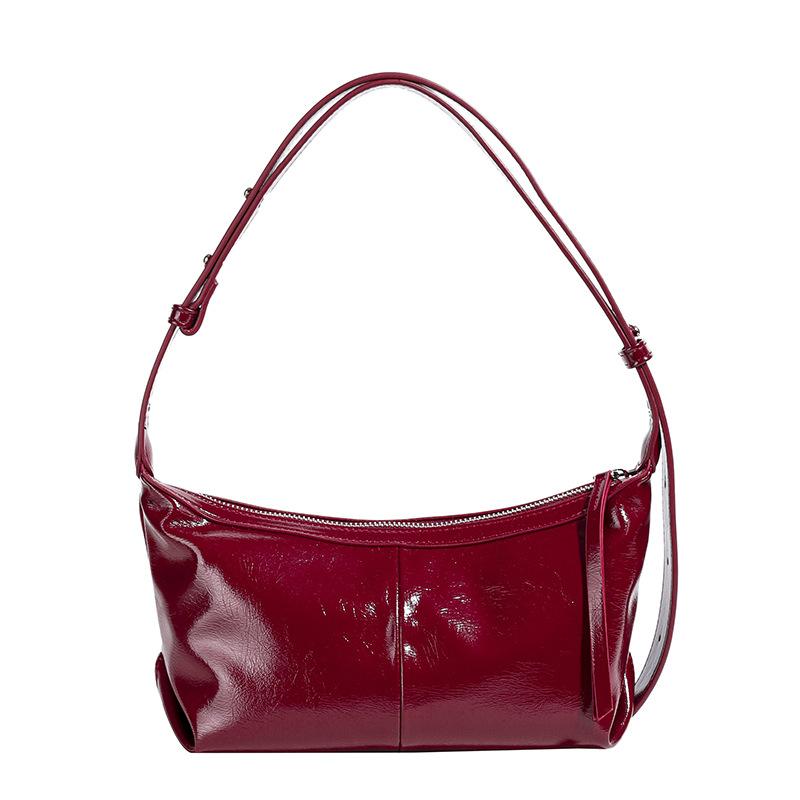 

Жіноча сумка великої місткості 2024 р. Нова повсякденна сумка через плече, популярна цього року, жіноча сумка для пельменів червоний