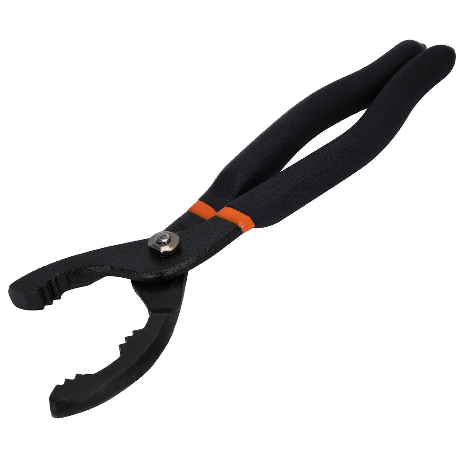 

1pc 12 Inch Car Oil Filter Pliers Clamp Type Oil Filter Remove Disassembly Tool Filter 15 ° Bend Grip One Size чёрный