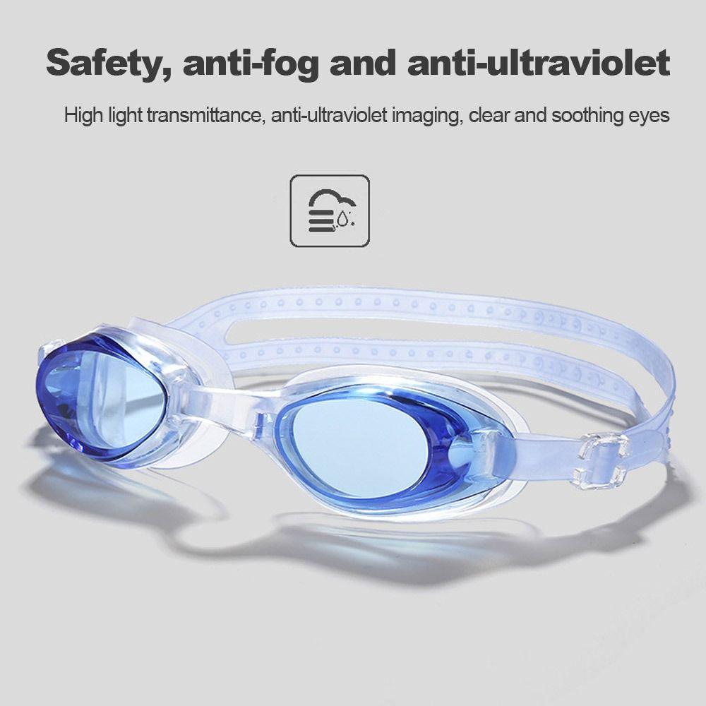 Durable Adult Kids Anti UV HD With Earplugs Swimming Goggles Diving Googles With Storage Bag
