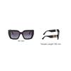 MIU MIU 26 Early Spring Collection Unique Design Square Sunglasses Unisex Sunglasses Black SMUB05_E16K_FE90A_C_A051