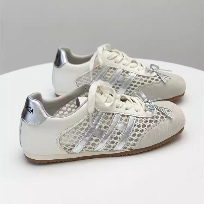 Niche Qingkong Women's New Summer Mesh Breathable Sports and Leisure Shoes Versatile Flat Bottom