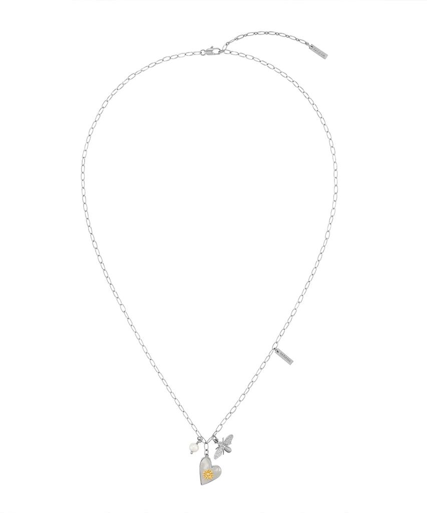 Tatiana Necker Flower Heart Necklace_Nz1139
