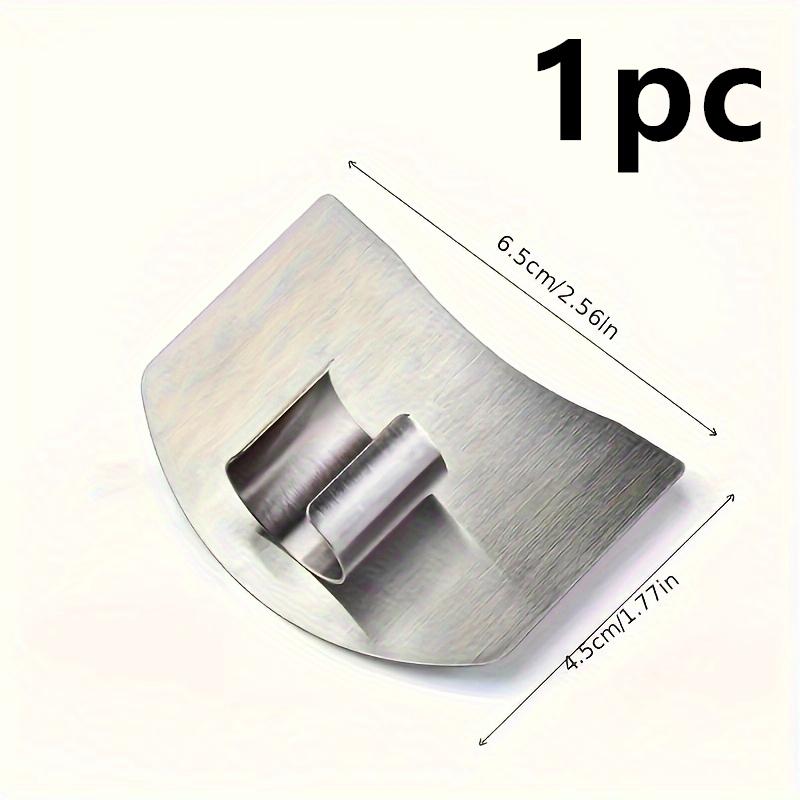 Stainless Steel Finger Guard - Reusable Curved Blade Protector, Safe Onion/Vegetable Slicer with Enhanced Grip (Home Kitchen)