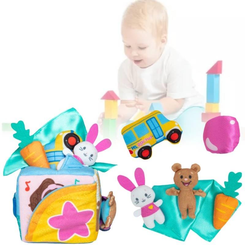 Delightful Ms. Rachel Surprise Learning Box Plush Toy With Adorable Rabbit Design