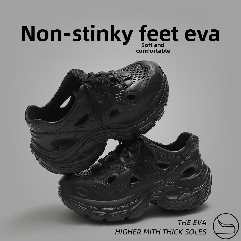 Boty s otvorem pro zvýšení výšky pro ženy a muže, plážové a pobřežní protiskluzové EVA s tlustou podrážkou, proti zápachu, tužinka, cool mop pro ženy a muže