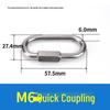 304 Stainless Steel Quick Link Carabiner Ring M3.5-M12
