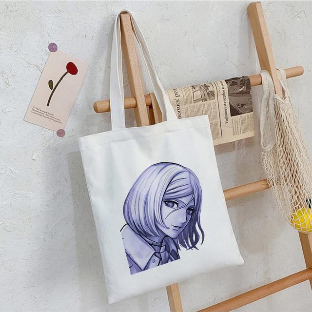 Akudama Drive Killer Japanische Anime-Leinentasche, Shopper, große Kapazität, modische Damentasche, Vintage-Handtaschen, klassische Umhängetasche