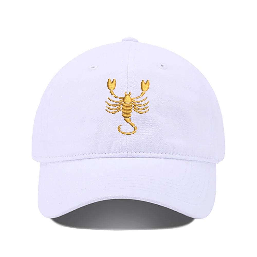 Lyprerazy Baseball Caps Military Army Scorpion Unisex Embroidery Baseball Cap Washed Cotton Embroidered Adjustable Cap