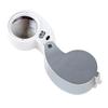 40X Jewelers Loupe Magnifier with Light Foldable Jewelry Eye Loop- Magnifier LED Illuminated Jeweler Glass