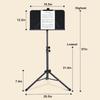 Music Stand Music Stand Alloy Music Stand Adjustable Height Portable Folding Design Music Holder for Musicians and Performers