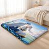 Anime F-Friend  Cute Floor Mat Machine Washable Soft Flannel Area Rug, Non-Slip Absorbent Floor Mat for Living Room Bedroom