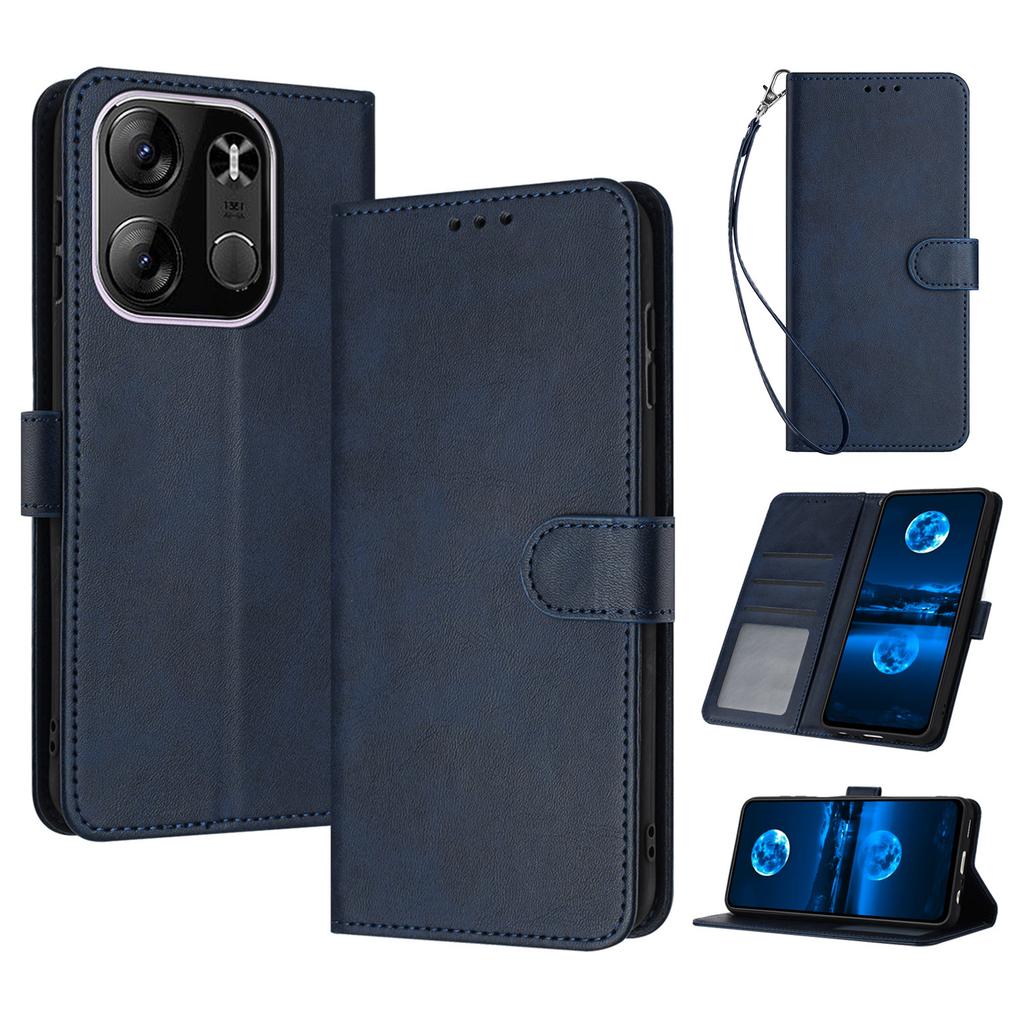For TECNO Spark Go 2023 4G/Pop 7 Pro 4G/Pop 7/Infinix Smart 7 (India) 4G/Smart 7/Smart 7 HD Calf Texture Leather Case