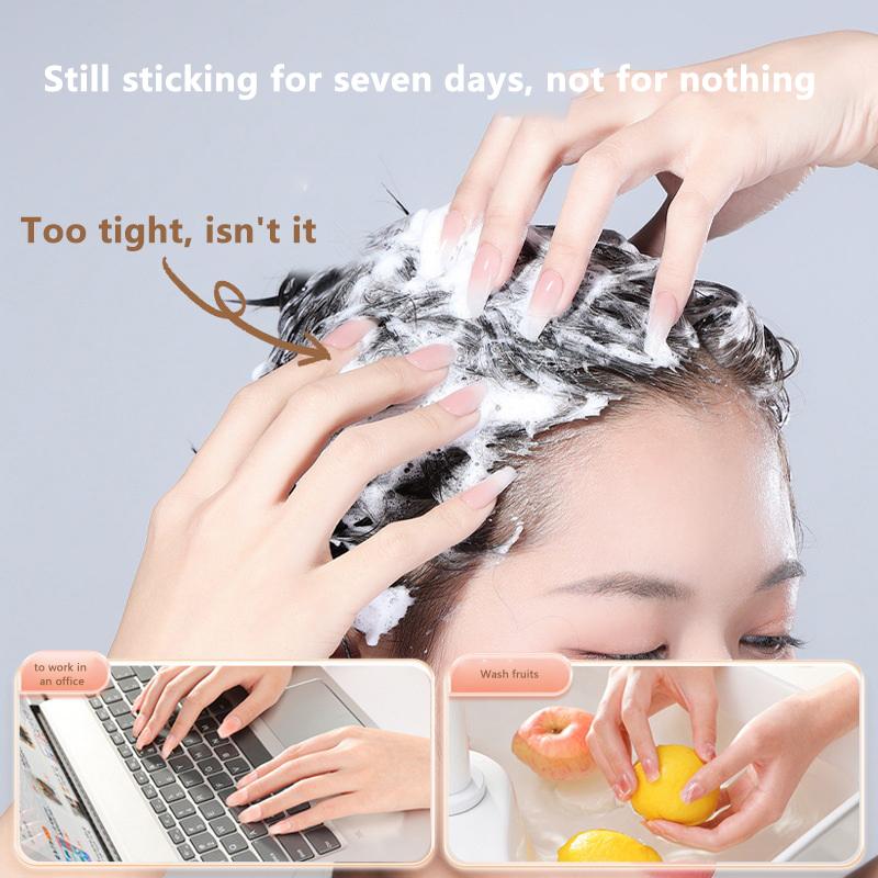 50 Sheets Double Side Adhesive Tape Glue Sticker False Nail Glue For Fake Nails Tips Clear Jelly Gel Pad Press On Nails Manicure