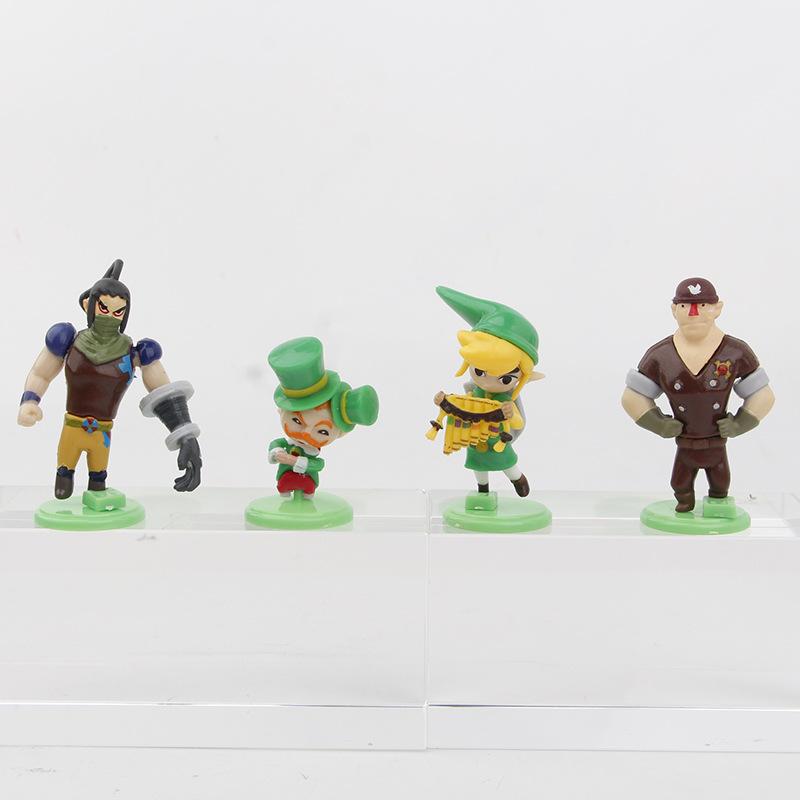 12pcs/set Game The Legend of Zeldaes Link Cute Cartoon Cake Car Desk Decoration PVC Model Doll Anime Action Figure Toy Kids Gift