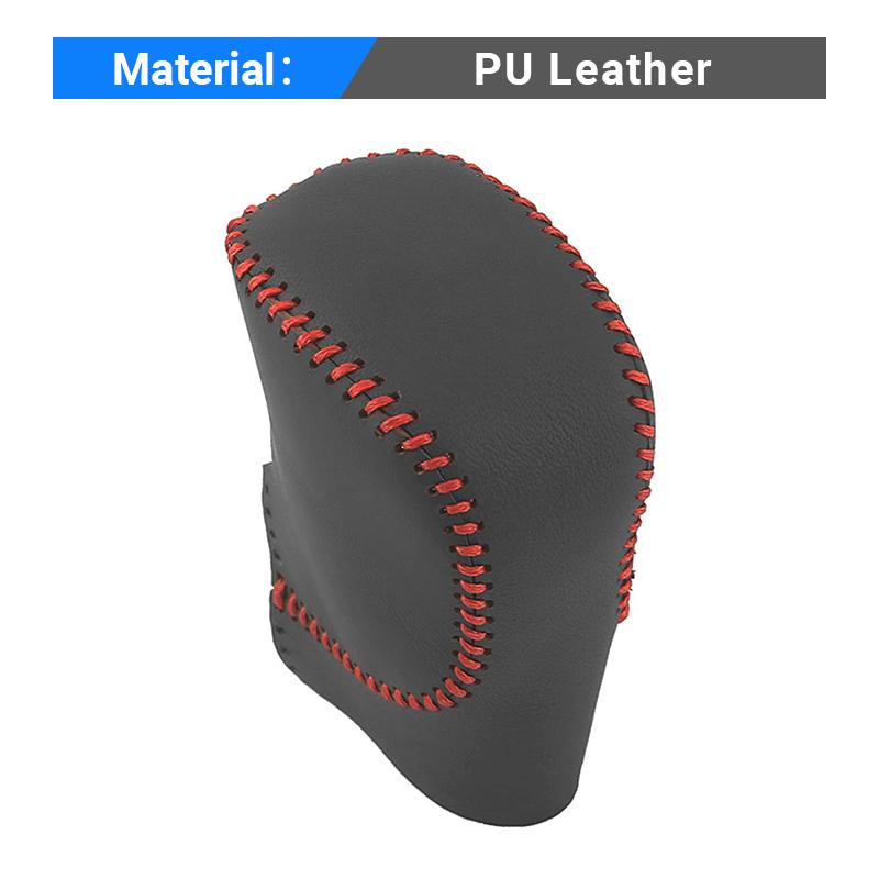 For Honda CR-V 6th Gen  2024 2025 CRV Hybrid PU Leather Car Hand Sewing Gear AT Car Shift Lever Knob Handle Trim Cover Case