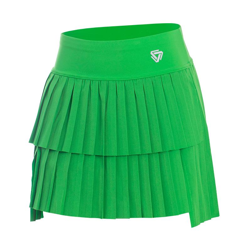 Women's Quick-Dry Pleated Sports Skirt for Badminton, Tennis, Yoga, Fitness, Running, and Marathon
