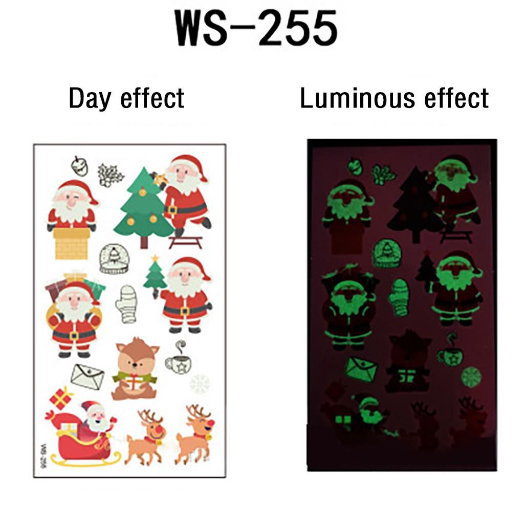 Autocolante Luminoase Crăciun Om de Zăpadă Simulare Față Autocolante Fluorescente Desene Animate Autocolante Geam Decorare