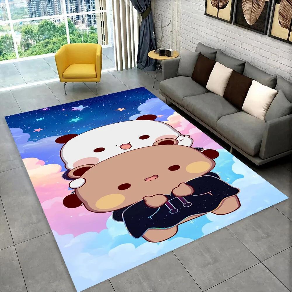 27 Style New Bubu Dudu Love Cartoon Bear Carpet Rug for Living Room Bedroom Home Sofa Decoration,kids Play Non-slip Floor Mat