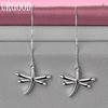 925 Sterling Silver Dragonfly Earrings Wedding Jewelry