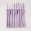 8Pcs/set Purple Crochet Hooks Set Craft Crochet Weaving Knitting Needles Hooks for Sewing Crafts Stitching 2.5-6.0mm