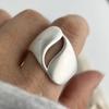 Inele din Argint Sterling 925 pentru Femei Cuplu Minimaliste Lucrate Manual Simple Floare Fundă Inimă Bijuterii Fine Cadou Previne Alergia
