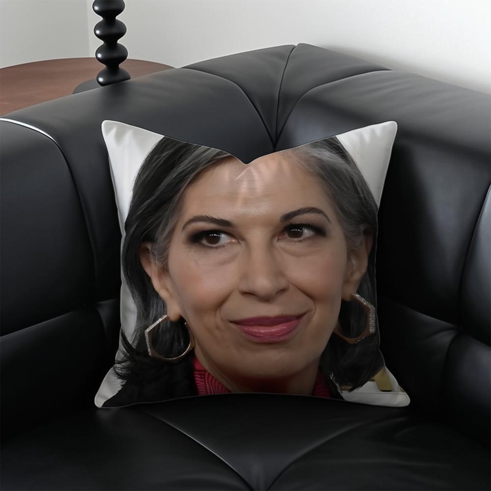

RRose Abdoo Comedy TV Peripheral Cushion Cover Pillow Case Antidustmite Invisible zipper silky plush cushion 30X30cm