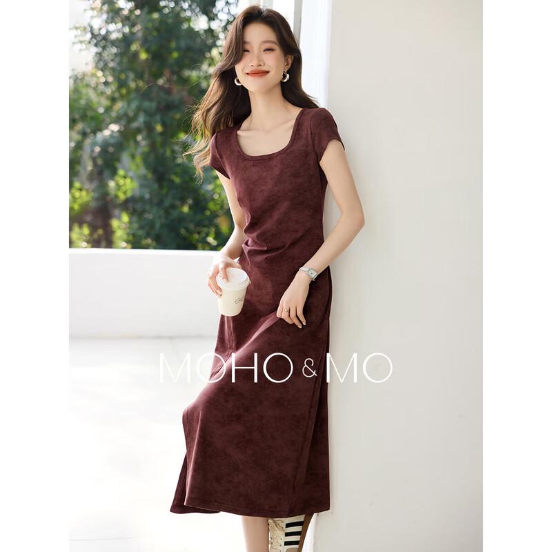 

Mohan Yimei Women s Casual Pleated Side-Slit T-Shirt Dress 2XL
