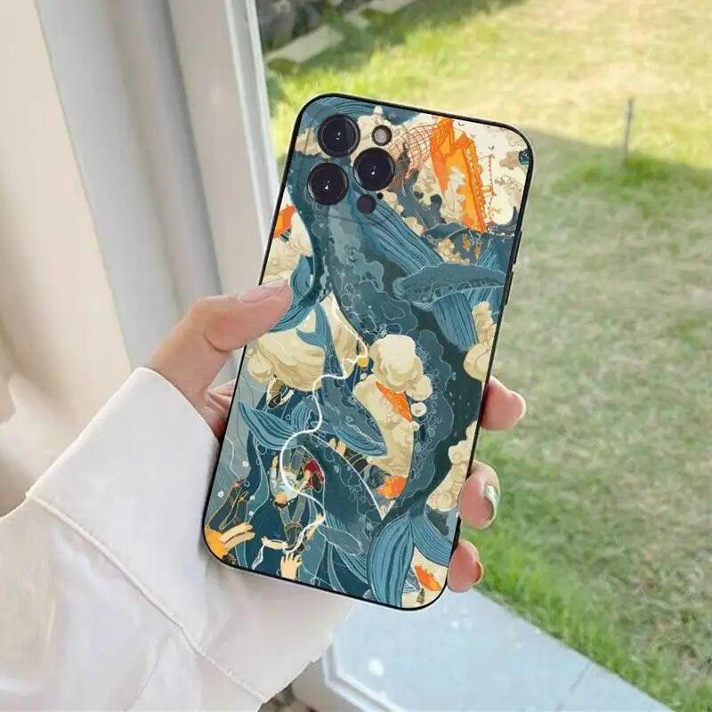

Чехол для телефона с изображением кита для iPhone Samsung Galaxy Redmi Xiaomi Oppo OnePlus Note SA 7 8 9 10 11 12 13 14 20 21 22 23 53 54 Pro Max Plus Ultra TPU Soft Samsung Galaxy M52 5G