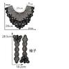 Black And White Organza Embroidery Collar Lace Mesh Lace Diy Sewing Decoration With Clothing Accessories