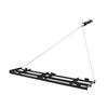 Drag Harrow, 243x50 Cm, Tow-Behind Driveway Grader with Adjustable Width & 50lbs Load Capacity, Heavy Duty Lawn Leveling Rake, Galvanized Steel Gravel