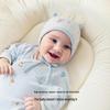 EMXEE Newborn Baby Silk Linen Windproof Hat