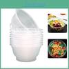 Round Disposable Plastic 360ml 20pcs Bowl Kitchen Salad Snacks Picnic Container