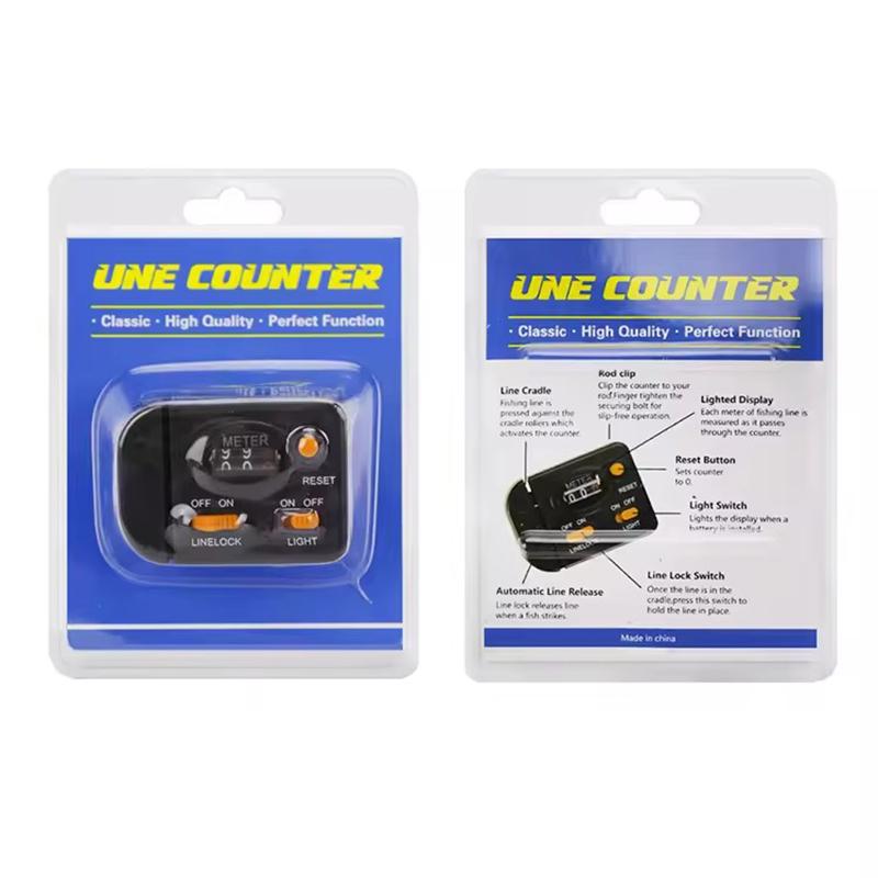 0-99.9M Pesca Full-featured Equipped With Light Professional Depth Finder Counter Fishing Tool Plastic Tackle
