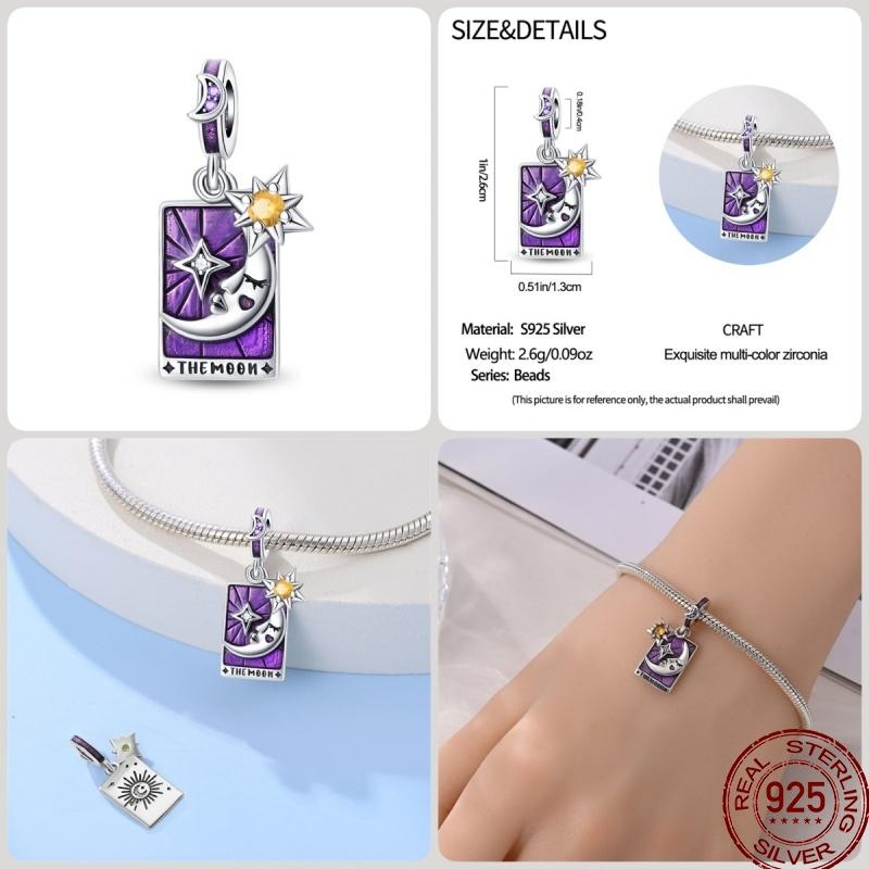 New Copper Magic Tarot Series Green Zircon Tree Of Life Charms Bead Fit Pan Bracelets Diy Madam Jewelry Gift