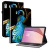 Pro Lenovo Tab M9 Kožené pouzdro Vzor Tištěný Stojánek Kryt na tablet se sloty na karty