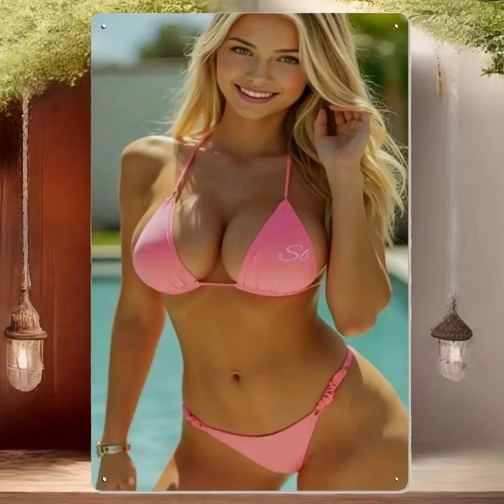 Metal Art Beach Scene 8x12 Inch Glossy Poster Photography Decor Gift