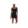 Nike One Solid Color Comfortable Casual Knitted Sleeveless Dress Women Dresses Black FQ7865-010