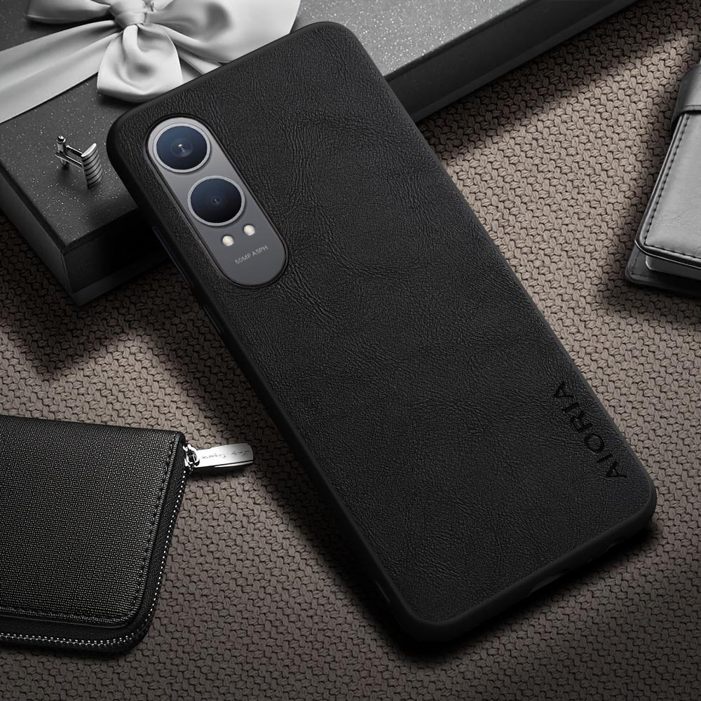 Phone Case - Luxury Retro Faux Leather Phone Case for Oneplus Nord CE CE5 CE4 CE3 CE2 Lite 5G N30 Matte Soft Bumper Hard Back Cover  Case